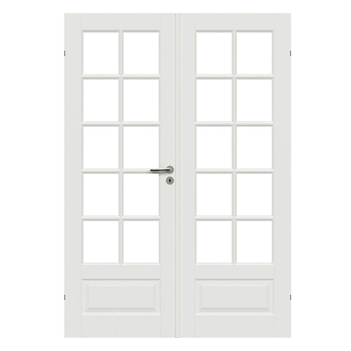 London Dobbelt Massiv Glasdør - Safco Doors